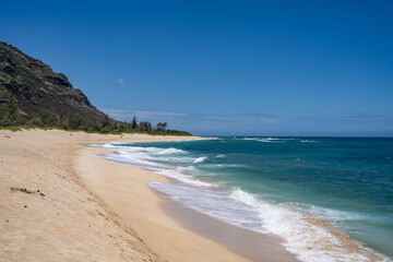 Mokuleia Beach, North Shore, Oahu Hawaii. Kaena Point

