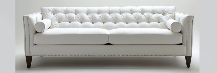 Studio image of a white couch