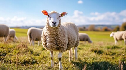 Curious Sheep in Pasture