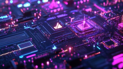 Obraz premium Digital representation of a cryptocurrency exchange platform.