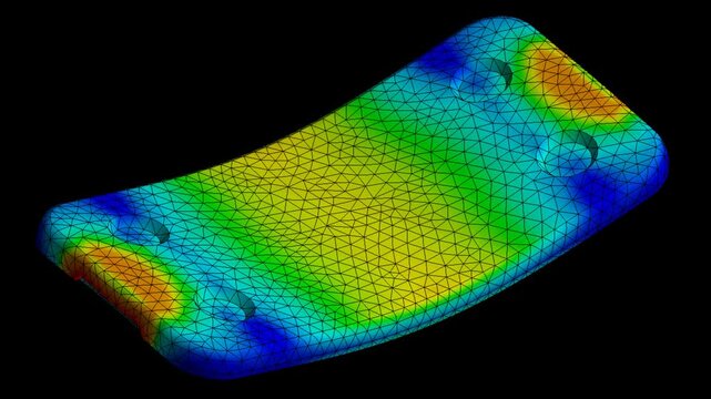 Mechanic simulation engineering - Stress and breakpoint analysis of cooler cover under force and moment conditions