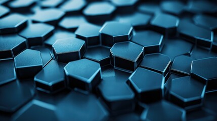 Obraz premium hex textured background networking