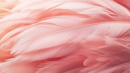 Soft Pink Feathers Abstract