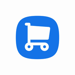 shopping store cart trolley icon