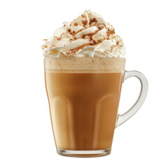 Iced Coffee with Whipped Cream and Cinnamon