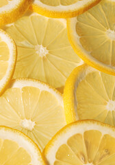 lemon slices macro chopped lemon slice  close up