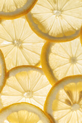 lemon slices macro chopped lemon slice  close up