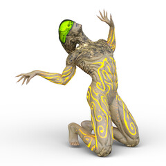 エイリアン　3DCGレンダリング