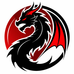 Dragon logo, esport logo, esports logo, dragon symbol, red dragon, emblem, gaming logo, team icon, devilish, team logo, dragon mascot, game logo, mascot logo, badge, devil, mascot design, fire dragon,