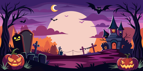 Halloween background vector, Halloween background flat design, vector Halloween background in flat design, haunted house vector free, Halloween backgrounds, Halloween background photos, Halloween vect