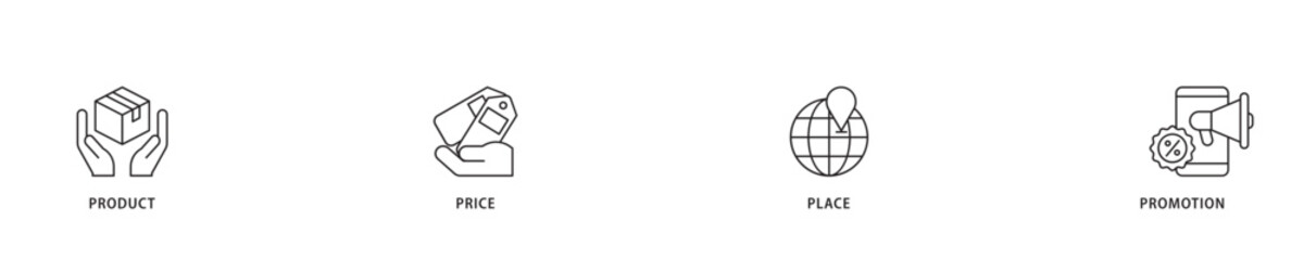 Marketing funnel icon sett lineal illustration concept with icon of awareness, interest, consideration, intent, evaluation and purchase icon live stroke and easy to edit 