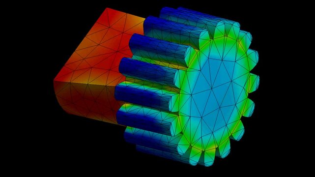 Mechanic simulation engineering - Stress and breakpoint analysis of Mechanical shaft part under force and moment conditions