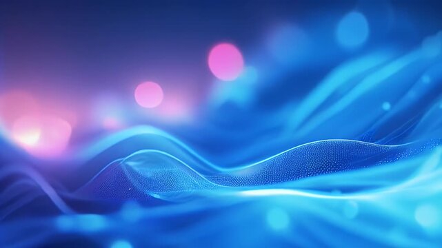 technology sparkle space wavy blue booklet flowing code dark geometric fractal mesh energy music  ai line deoxyribonucleicacid color presentation stream banner techno future colourful grap