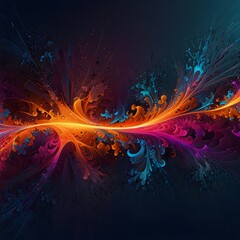 Fractal Mirage Design a complex abstract background that features fractal patterns and intricate lines. 