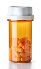 High Quality Pharmaceutical Packaging Orange Plastic Pill Bottles and Medication Storage Containers for Healthcare and Prescription Solutions