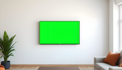 Green Screen tv, LCD, led in living room 