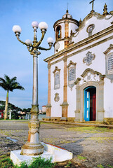 Church Our Lady of the Good Death, built in 1861 year at Barbacena city, colonial city founded...