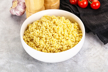 Organic wheat pasta - boiled ptitim