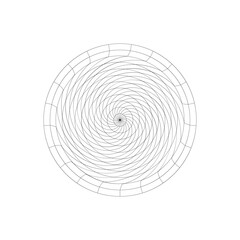 black and white spiral