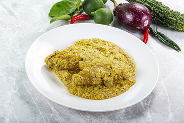 Indian cuisine - pork masala sauce