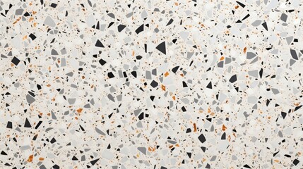 Terrazzo texture, floor and wall pattern. Marble and granite stone abstract background for decoration interior, top view.