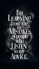 Obraz premium inspirational phrases on a poster 