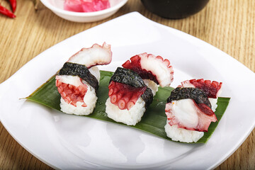 Japanese cuisine - sushi with octopus