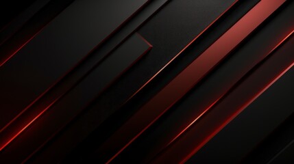 Abstract design featuring layered black and red elements for a modern aesthetic.