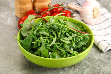 Arugula and spinach mix salad