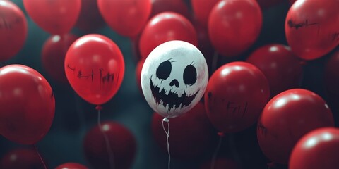 Skeleton Balloon Party