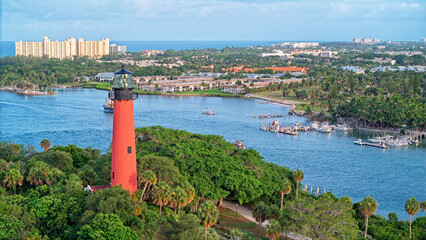 aerial view of Jupiter Inlet © Bruce