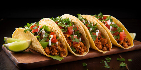 tacos Isolated on white background