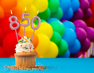 Candle number 850 - Number of followers or likes