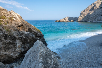 Amazing view of Petani Beach, Cephalonia,  Greece