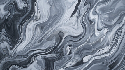 Obraz premium Monochromatic gray marbled paper background