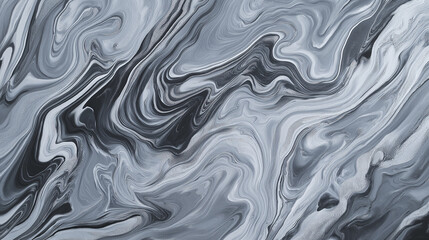 Obraz premium Monochromatic gray marbled paper background