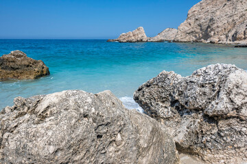 Amazing view of Petani Beach, Cephalonia,  Greece