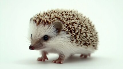 Fototapeta premium Cute Baby Hedgehog in a Studio
