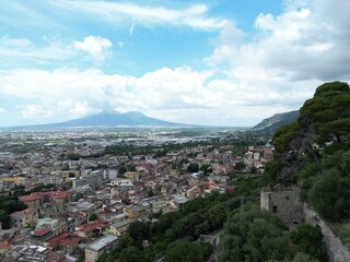 Fototapeta premium aerial view of sarno 