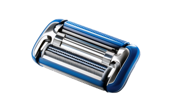 Daily Routine: Close-Up of a Shaving Razor on White Background