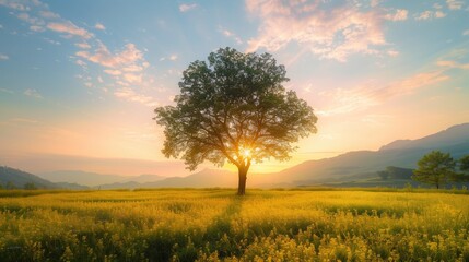 Fototapeta premium Free good morning scene wallpaper background photo