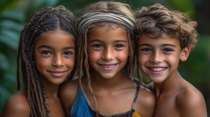 Fototapeta premium Happy Children Portrait.