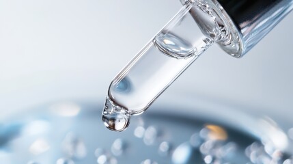 Dropper Bottle with Transparent Liquid Dropping.