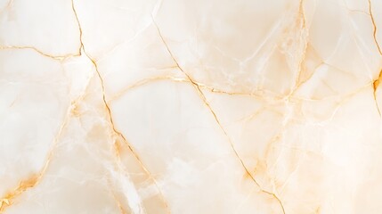 Fototapeta premium Cream and beige marble texture with warm gold veining, creating a sophisticated and timeless pattern. Ideal for web backgrounds and print materials