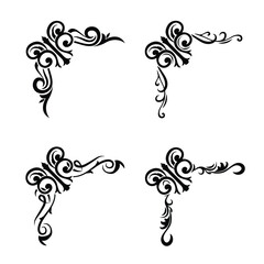 Classic Vintage Baroque Victorian Frames Separator Elements Classic Wedding Invitation