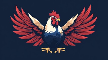 Obraz premium vector colorful chicken logo 