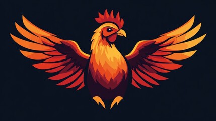 Fototapeta premium vector chicken logo 