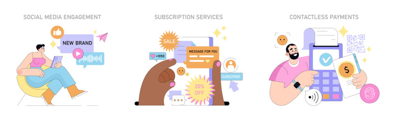 small business. Flat Vector Illustration