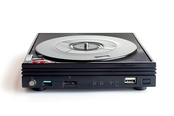 Obraz premium Dvd player isolated on white background.