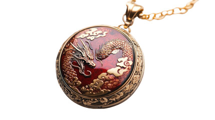 Dragon medallion transparent background